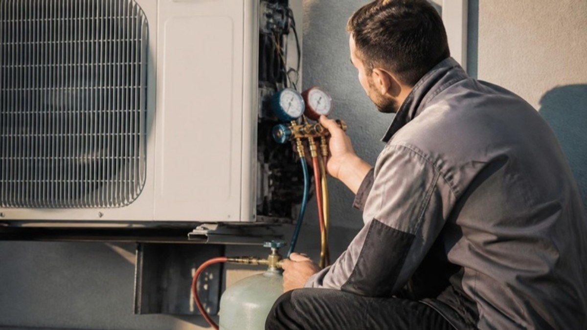 Carga de gas de aire acondicionado